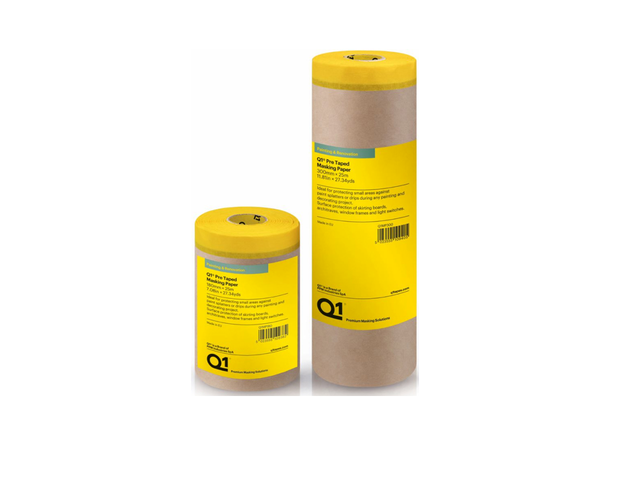 Indasa Cover Rolls Pre-Taped Masking Film, 71 x 27yards, 449608